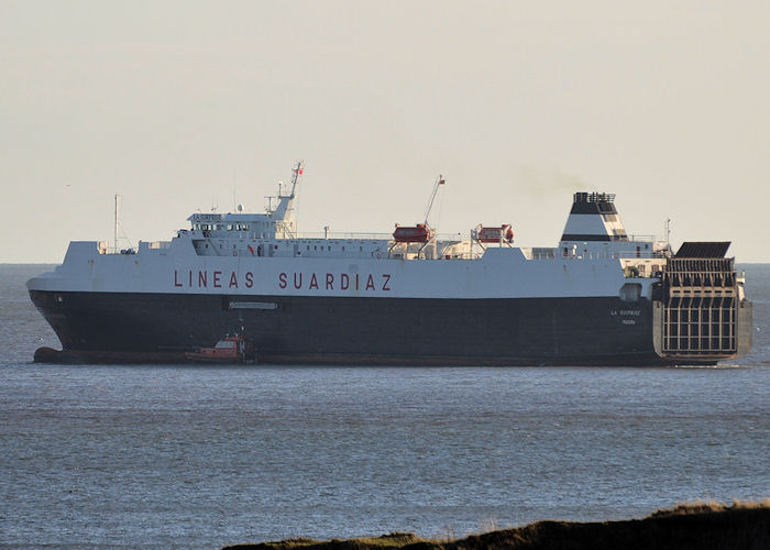 Photograph of the vessel  La Surprise pictured off Tynemouth on 28th December 2013