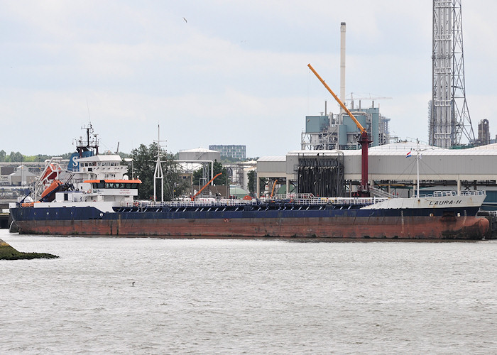 Photograph of the vessel  Laura-H pictured in 1e Petroleumhaven, Rotterdam on 22nd June 2012