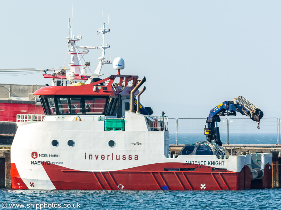 Photograph of the vessel  Laurence Knight pictured at Kirkwall on 14th May 2024