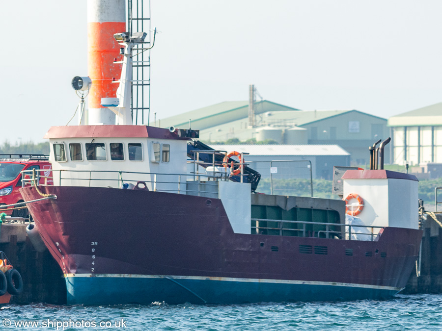 Photograph of the vessel  Leah G pictured at Kirkwall on 14th May 2024