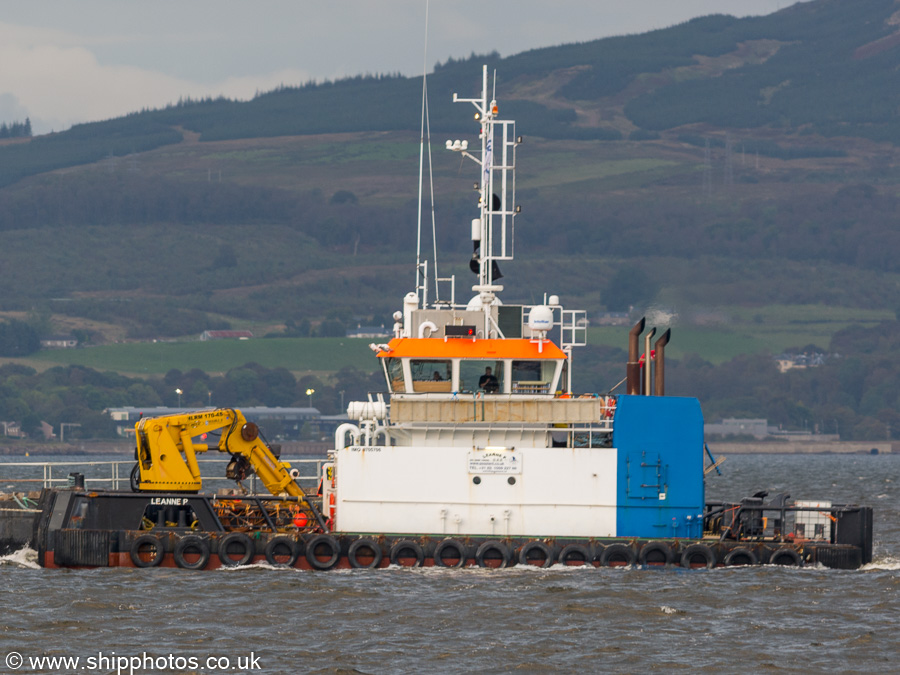 Photograph of the vessel  Leanne P pictured passing Greenock on 4th October 2019