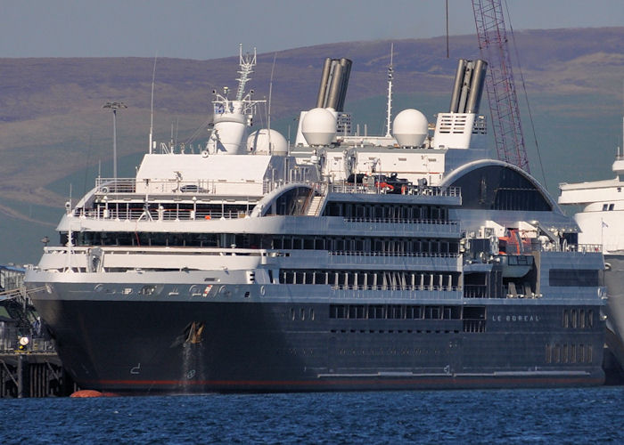 Photograph of the vessel  Le Boreal pictured at Kirkwall on 9th May 2013