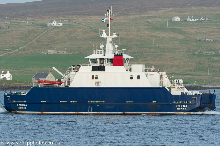 Photograph of the vessel  Leirna pictured at Lerwick on 20th May 2022
