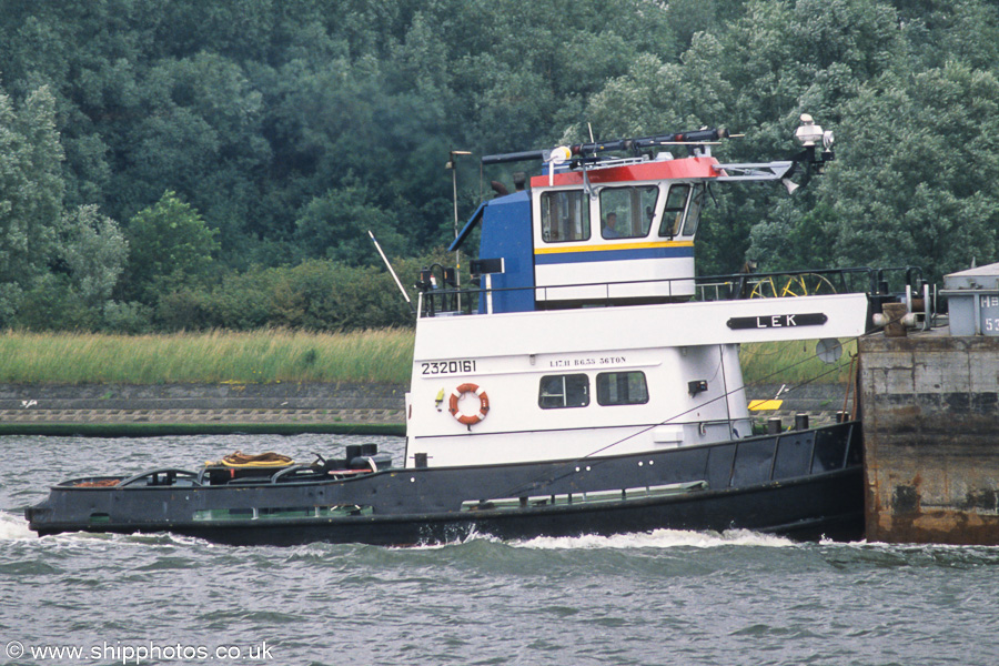 Photograph of the vessel  Lek pictured in Kanaldok B2, Antwerp on 20th June 2002
