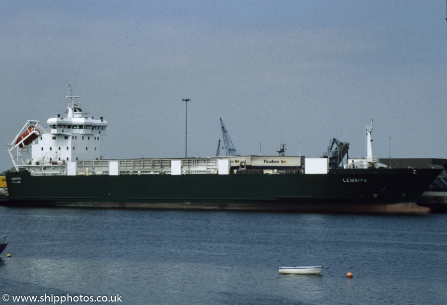 Photograph of the vessel  Lembitu pictured at Dublin on 29th August 1998
