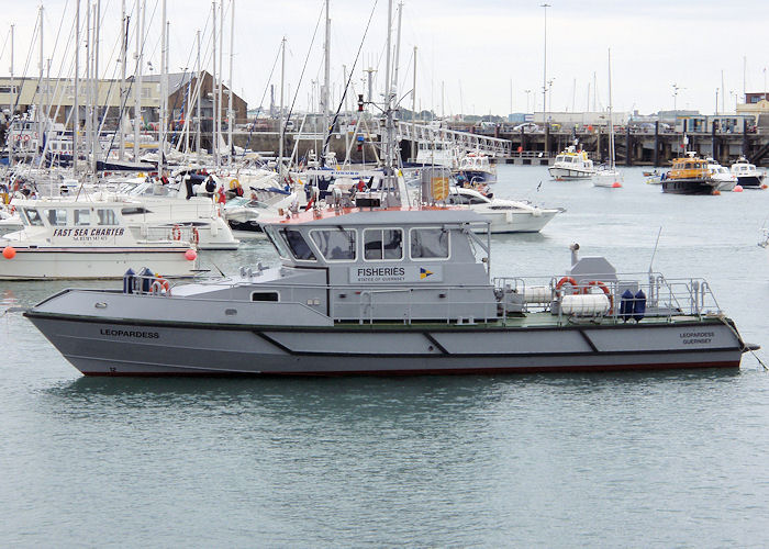 Photograph of the vessel fpv Leopardess pictured in St. Peter Port on 18th June 2008