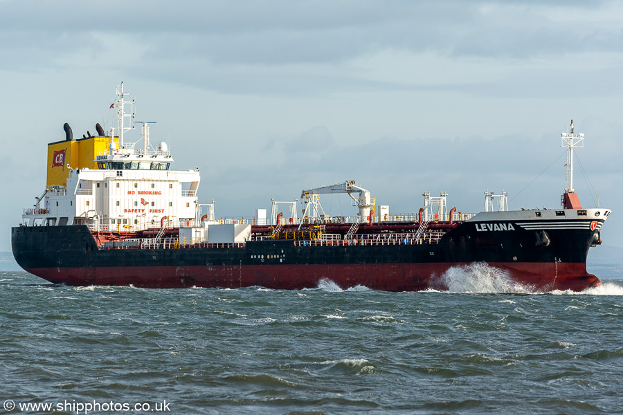 Levana pictured on the Firth of Forth on 10th October 2021
