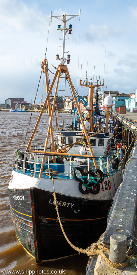 Photograph of the vessel fv Liberty pictured at the Fish Quay, North Shields on 22nd February 2020
