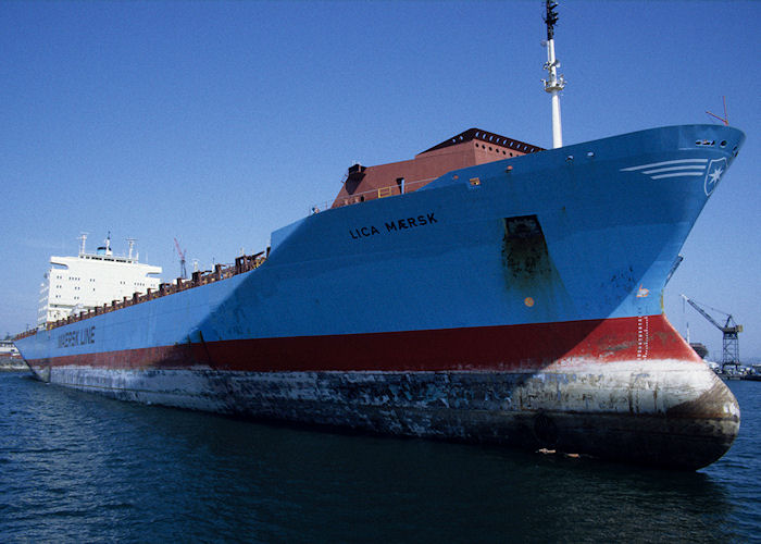  Lica Mærsk pictured laid up at San Diego on 16th September 1994
