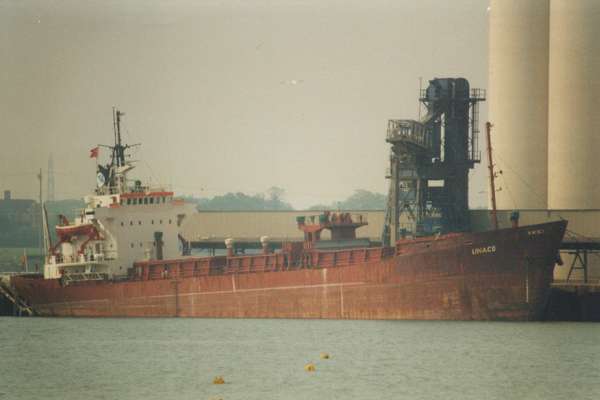 Photograph of the vessel  Linaco pictured in Southampton on 15th May 1998