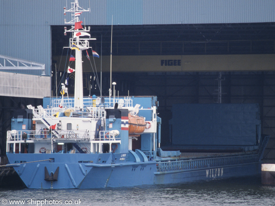 Photograph of the vessel  Lindo pictured in Westhaven, Amsterdam on 16th June 2002