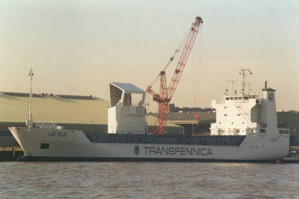 Photograph of the vessel  Link Star pictured at Convoy's Wharf, Deptford on 12th November 1997