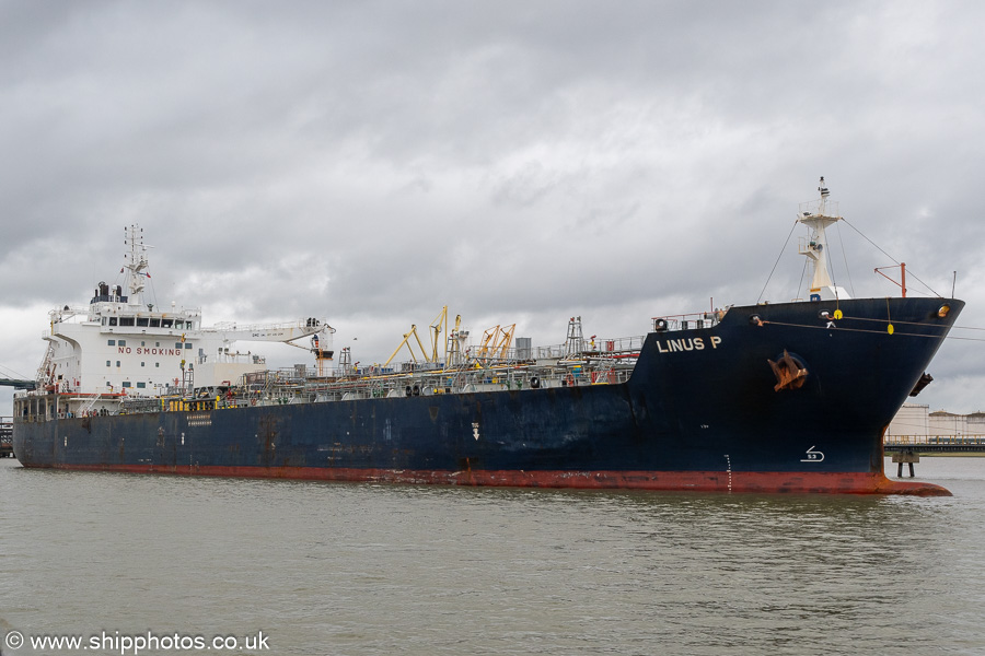 Photograph of the vessel  Linus P pictured at Vopak Terminal, Purfleet on 20th July 2025