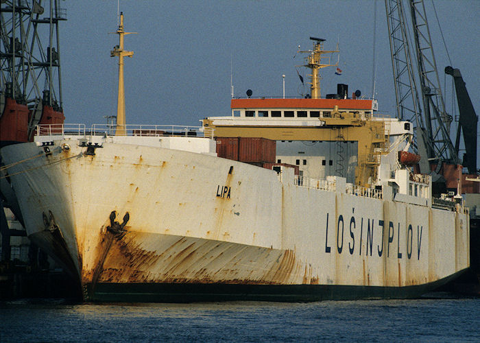 Photograph of the vessel  Lipa pictured in Maashaven, Rotterdam on 27th September 1992