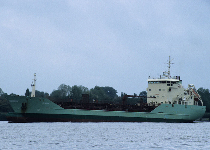 Photograph of the vessel  Lis Terkol pictured on the River Elbe on 24th August 1995