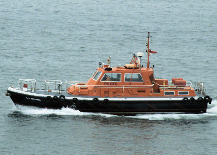 Photograph of the vessel pv L.K. Mitchell pictured at Falmouth on 27th September 1997