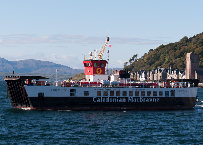 Photograph of the vessel  Loch Striven pictured at Oban on 20th September 2014