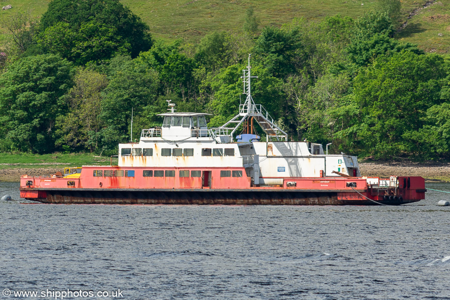 Photograph of the vessel  Loch Sunart pictured at anchor at Fort William on 19th May 2024