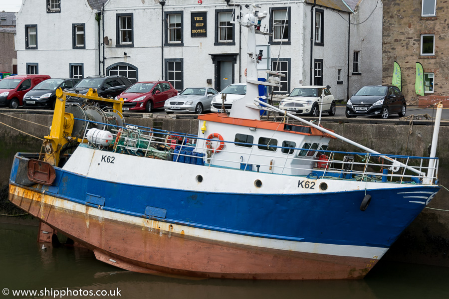 Photograph of the vessel fv Logien pictured at Eyemouth on 5th July 2015