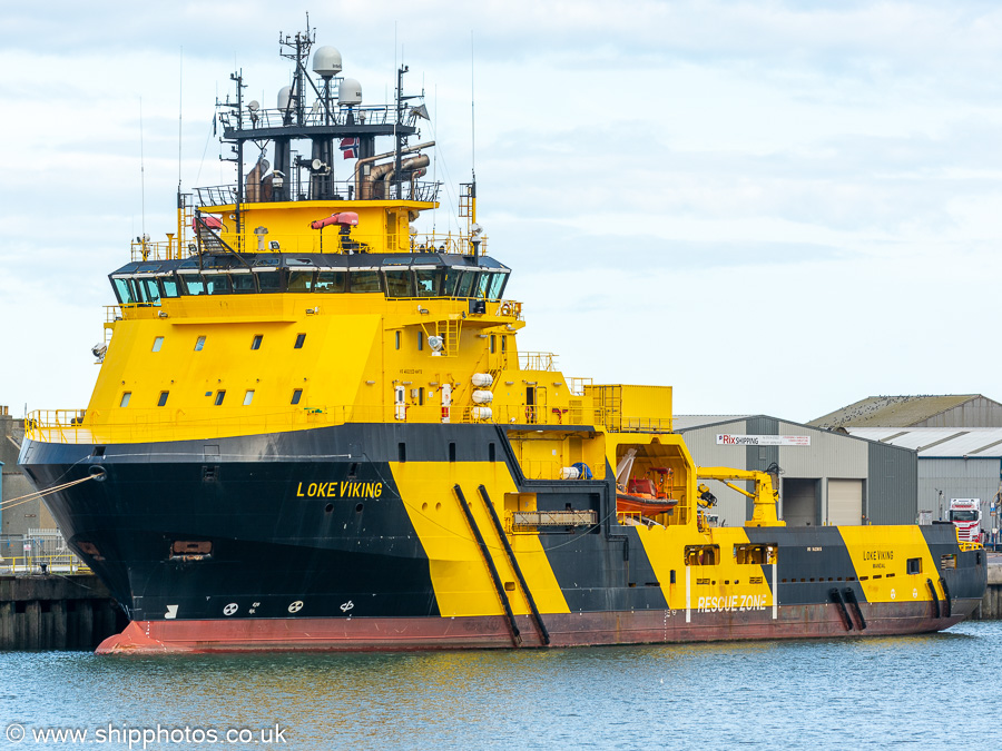 Photograph of the vessel  Loke Viking pictured at Montrose on 13th September 2024