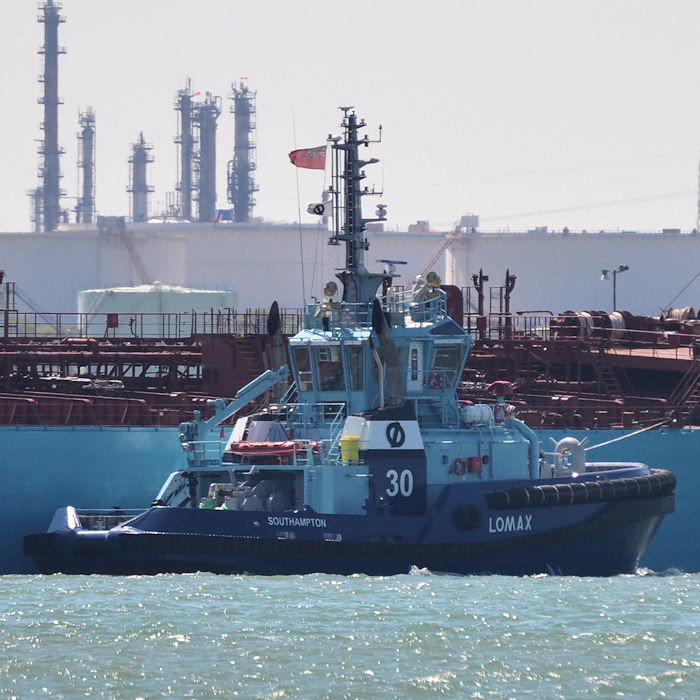 Photograph of the vessel  Lomax pictured at Fawley on 8th June 2013