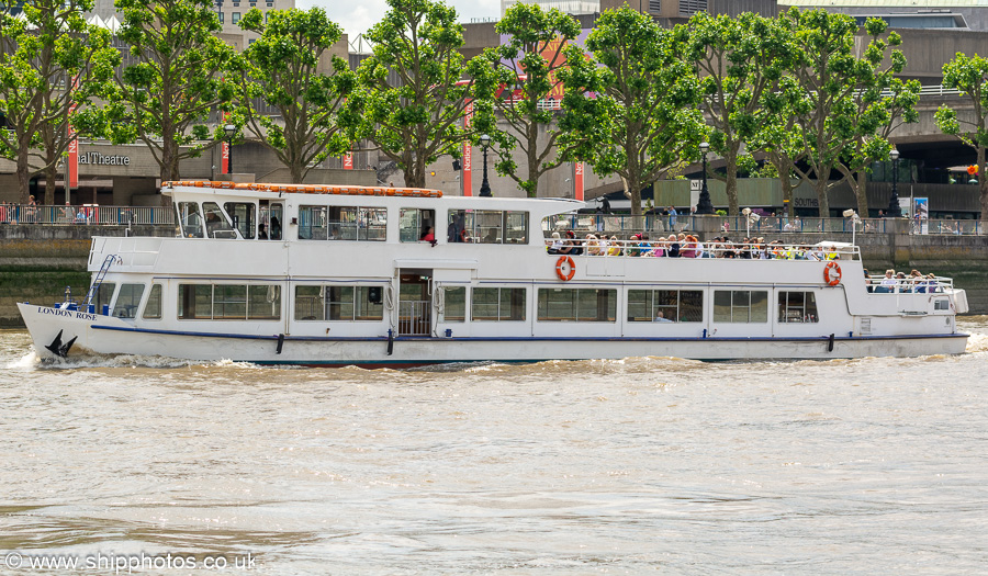 Photograph of the vessel  London Rose pictured in London on 6th July 2023