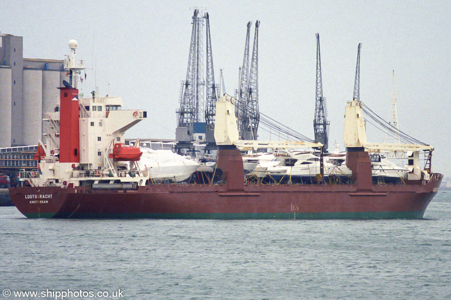 Photograph of the vessel  Lootsgracht pictured departing Southampton on 13th April 2003