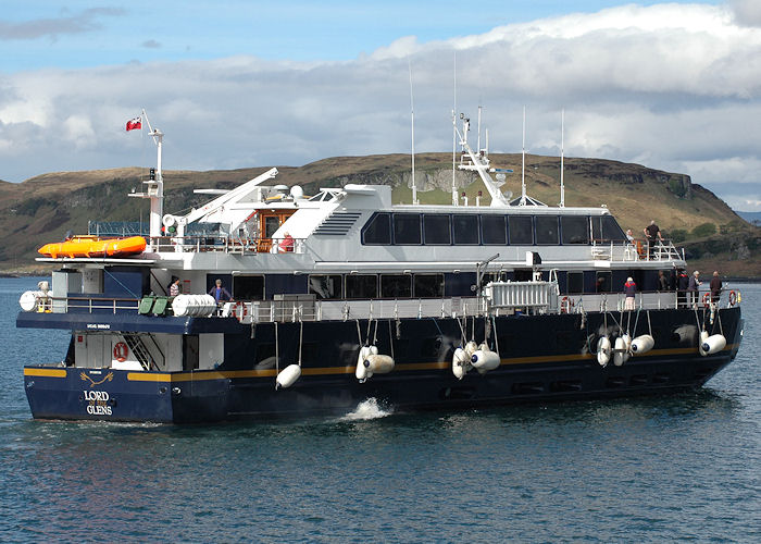 Photograph of the vessel  Lord of the Glens pictured departing Oban on 7th May 2010
