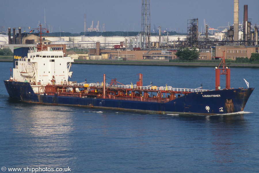 Photograph of the vessel  Lough Fisher pictured on the Nieuwe Maas at Vlaardingen on 16th June 2002