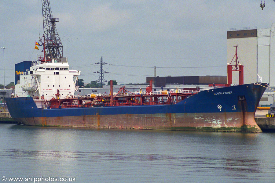 Photograph of the vessel  Lough Fisher pictured at Southampton on 6th July 2002