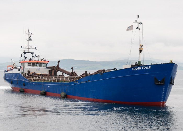 Photograph of the vessel  Lough Foyle pictured at James Watt Dock, Greenock on 19th September 2014