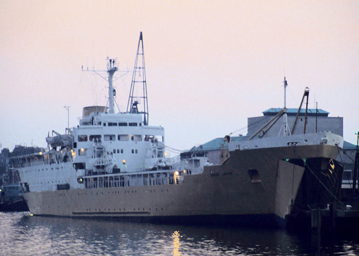 Photograph of the vessel  Lowland Lancer pictured at Weymouth on 21st July 1990