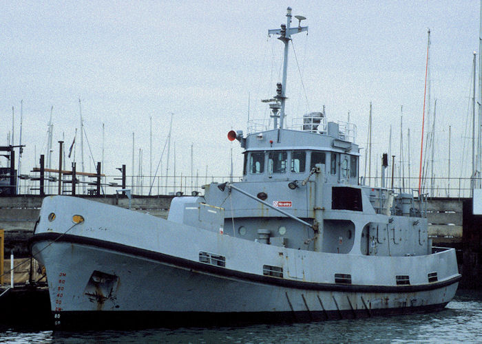 Photograph of the vessel HMS Loyal Watcher pictured laid up at Gosport on 21st January 1998