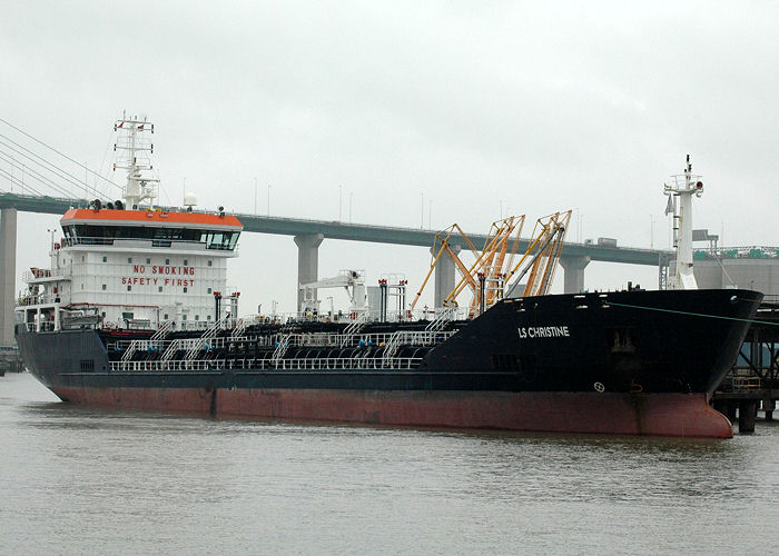 Photograph of the vessel  LS Christine pictured at Purfleet on 17th May 2008