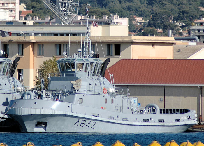 Photograph of the vessel FS Lubéron pictured at Toulon on 9th August 2008