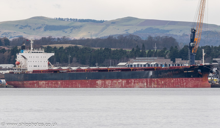 Photograph of the vessel  Lucky Harmony pictured at North Wall, Rosyth on 16th March 2025