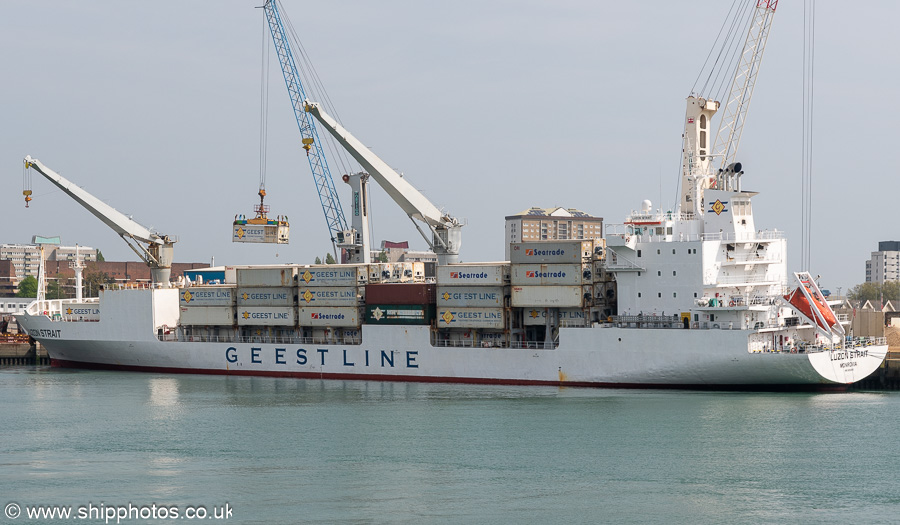 Photograph of the vessel  Luzon Strait pictured at Portsmouth International Port on 26th April 2025