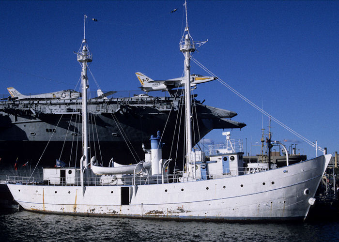 Photograph of the vessel  Lightship #84 pictured preserved at New York on 18th September 1994