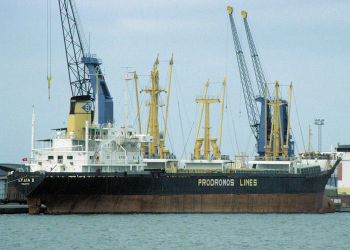 Photograph of the vessel  Lydia II pictured at Antwerp on 19th April 1997