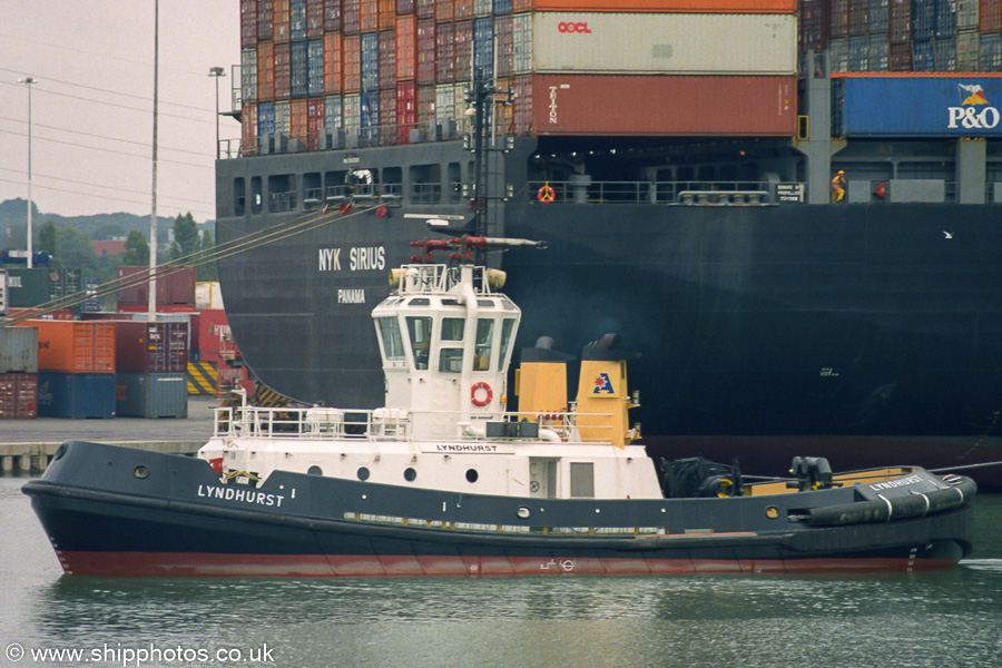 Photograph of the vessel  Lyndhurst pictured at Southampton on 22nd April 2006