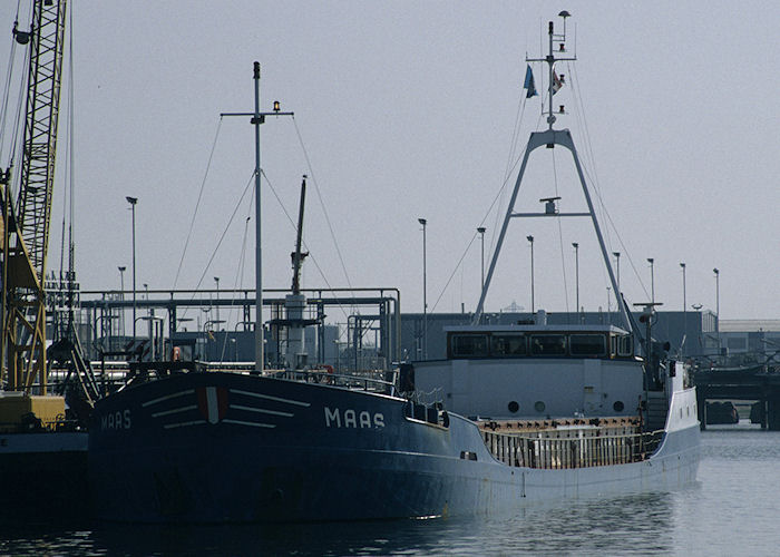Photograph of the vessel  Maas pictured in Botlek, Rotterdam on 27th September 1992