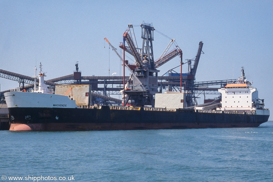 Photograph of the vessel  Mackenzie pictured in Beneluxhaven, Europoort on 17th June 2002