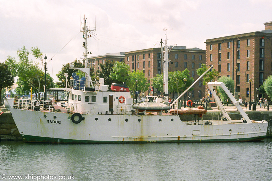 Madog pictured in Canning Dock, Liverpool on 2nd August 2003