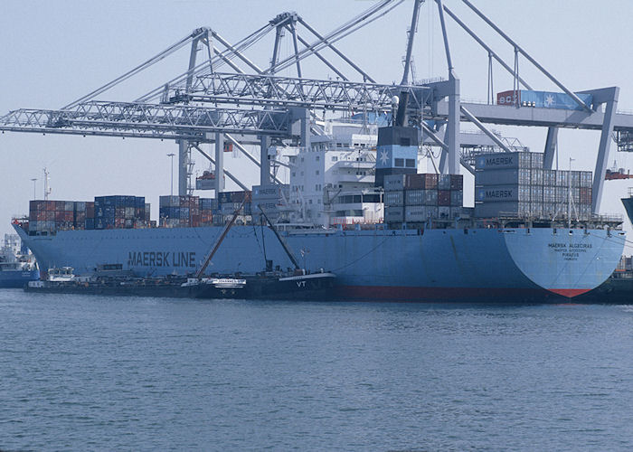  Maersk Algeciras pictured in Europahaven, Europoort on 27th September 1992