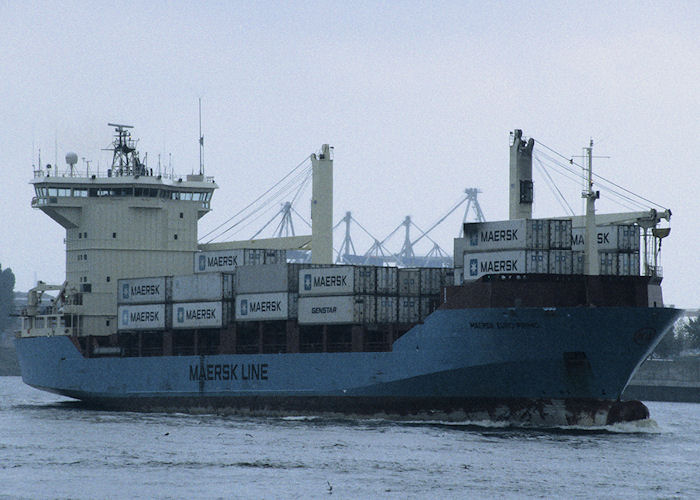  Maersk Euro Primo pictured in Hamburg on 24th August 1995