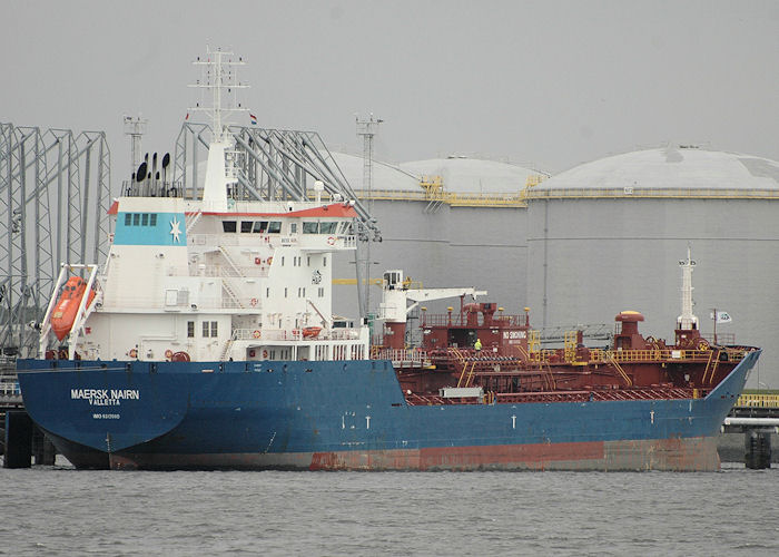 Maersk Nairn pictured in the 7e Petroleumhaven, Europoort on 20th June 2010