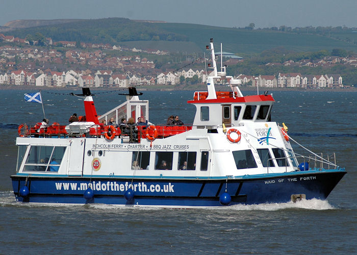Photograph of the vessel  Maid of the Forth pictured at South Queensferry on 1st May 2011