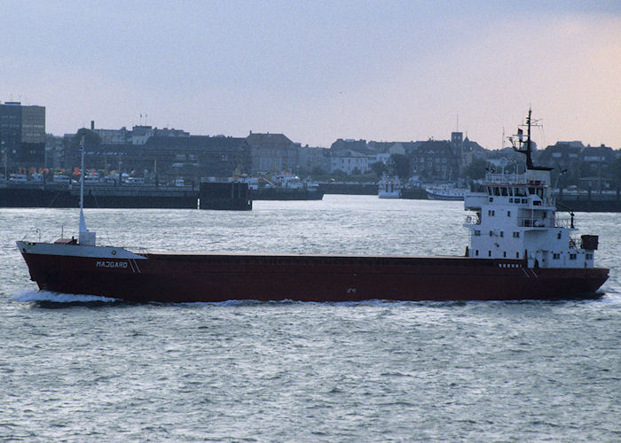  Majgard pictured on the River Elbe on 25th August 1995