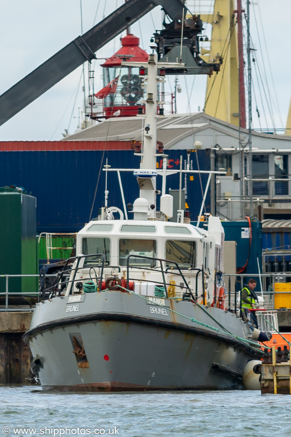 Photograph of the vessel  Manor Brunel pictured at Harwich on 16th August 2024