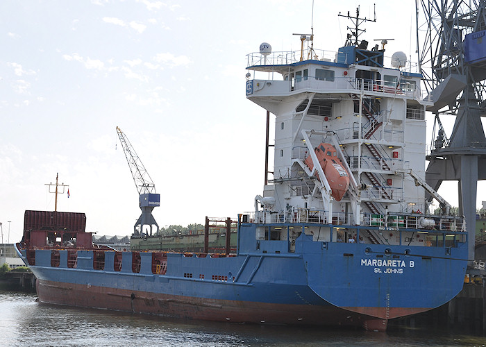 Photograph of the vessel  Margareta B pictured in Eemhaven, Rotterdam on 26th June 2011